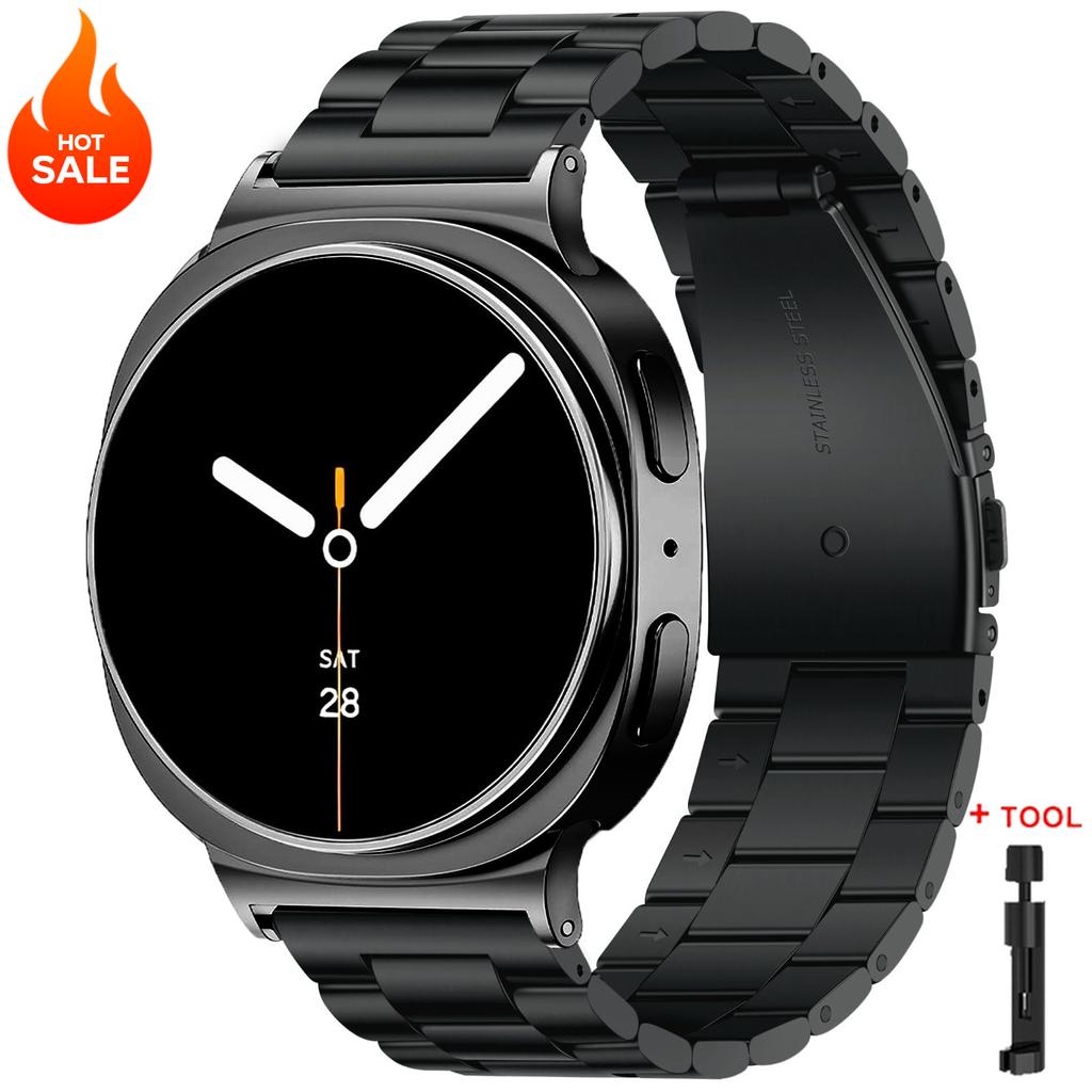 Metal Band for Samsung Galaxy Watch 8/8 Classic 40mm 44mm 46mm Stainless Steel Strap for Galaxy Watch 7 Ultra 2025 47mm Bracelet