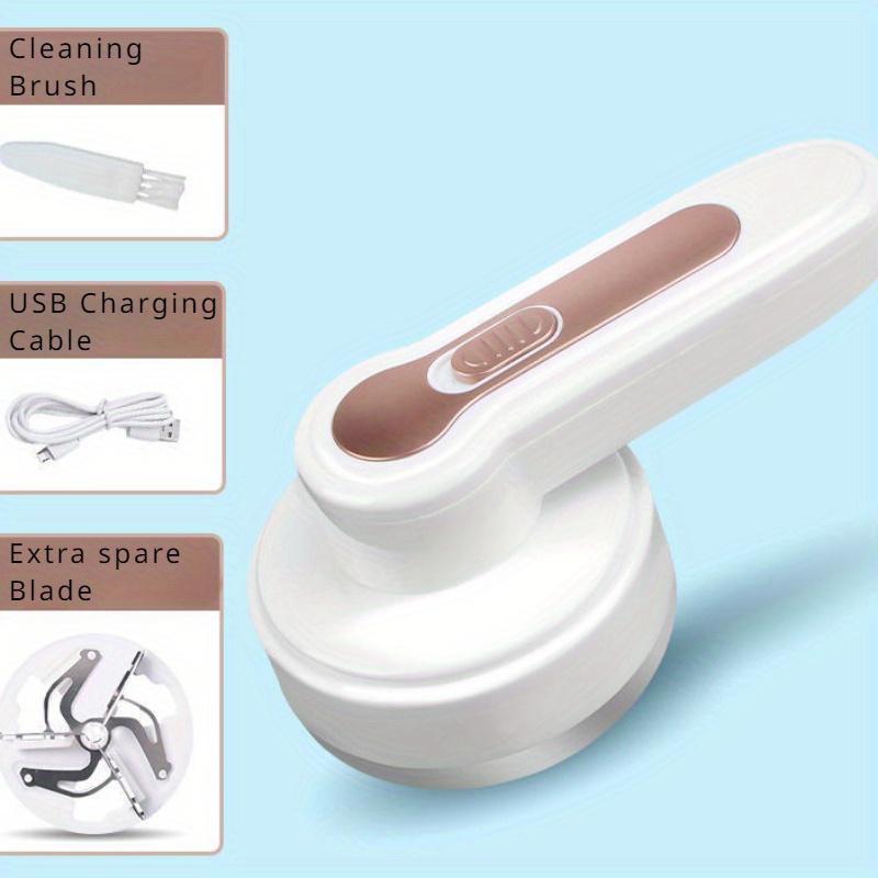 USB Rechargeable Electric Lint Remover - Fabric Shaver with One More Blade - Portable Fuzz Remover, Pilling Remover, Hairball Trimmer for Clothes