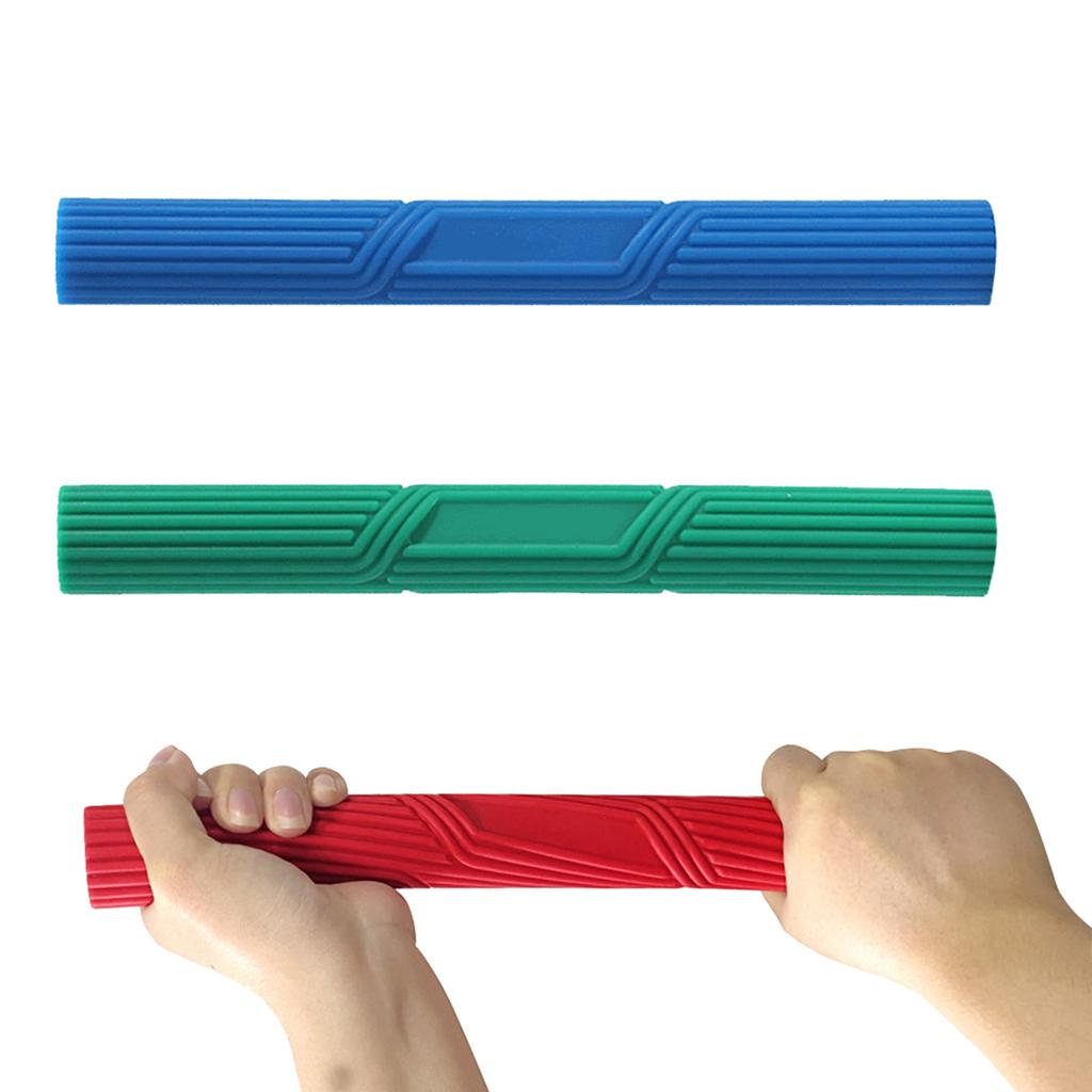 3Pcs Tennis Elbow Therapies Rod Hand Grip Strength Trainer Fitness Resistance Rod Nonslip Twisting Hand Exercise Rod