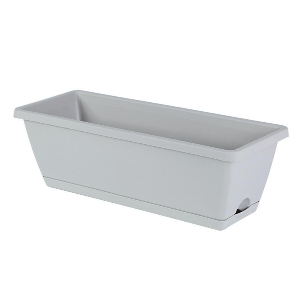 3Pcs Resin Vegetable Growing Pot Breathable Hanging Flower Pot Rectangular Planter for Balcony