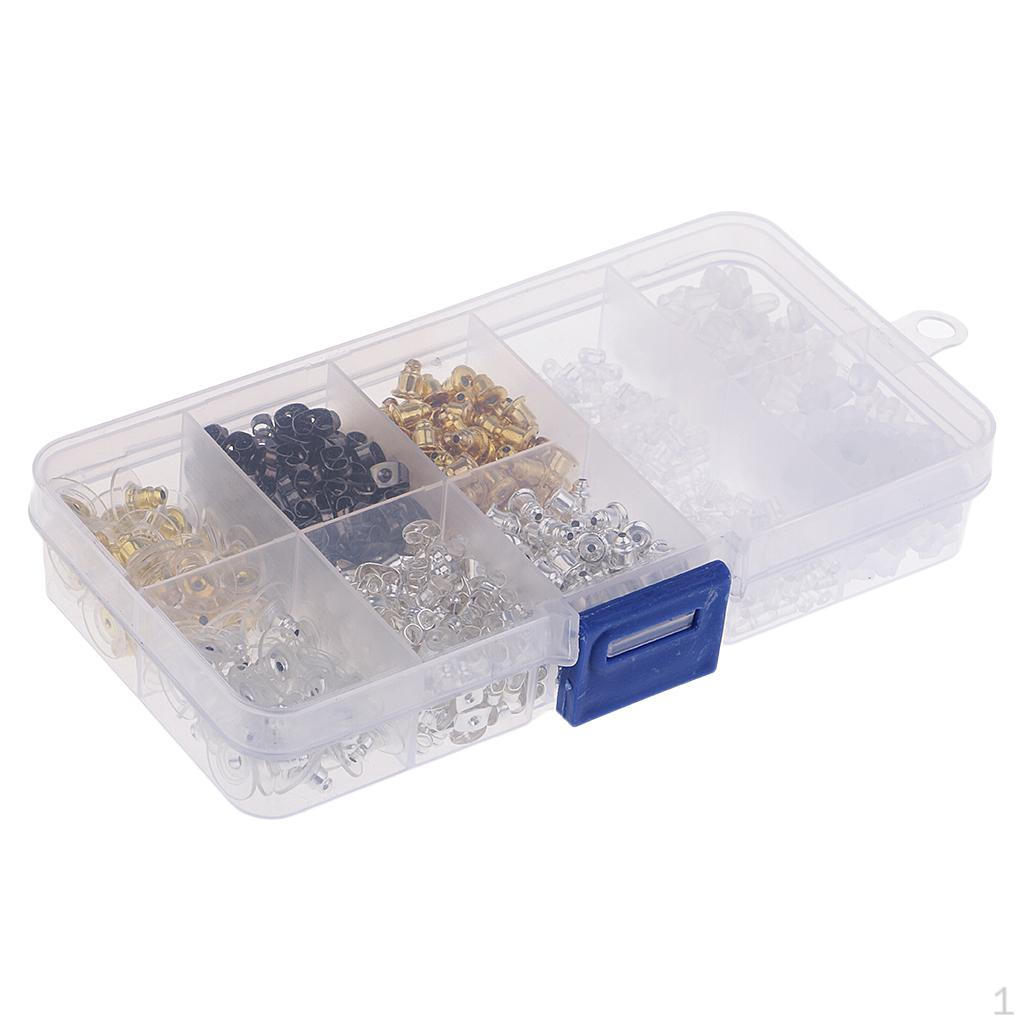 10 Styles Lot EARRING BACK STOPPERS DIY Jewelry Earrings Block Findings Plugs For Ear Stud Pin