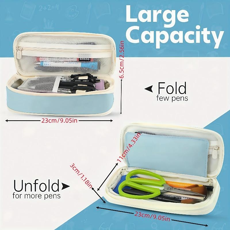 School Stationery Supplies Kawaii Pencil Cases Large Capacity Pencil Bag Pouch Holder Box for Girls Office Students Organizer