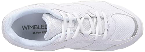 Wimbledon WB 054WS Waterproof Running and School Sneakers, White/White, Size 27.0 Cm, 3E