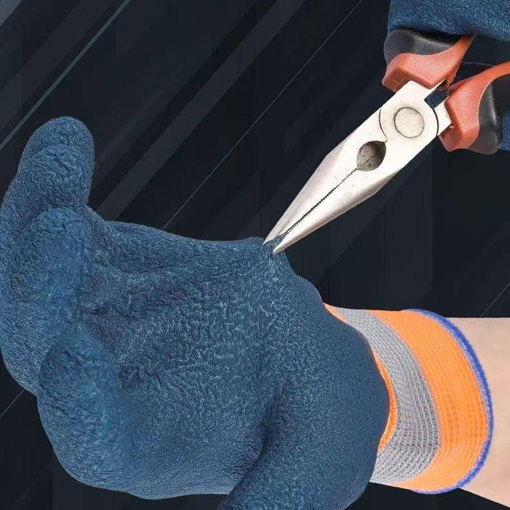 12Pair Wear-resistant Tire Rubber Glove Non-slip Gardening Gloves Durable Work Gloves Auto Repair