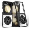 Samsung Z Flip7/6/5 360° Rotating Magnetic Wireless Charging Drop-Proof Clear Case