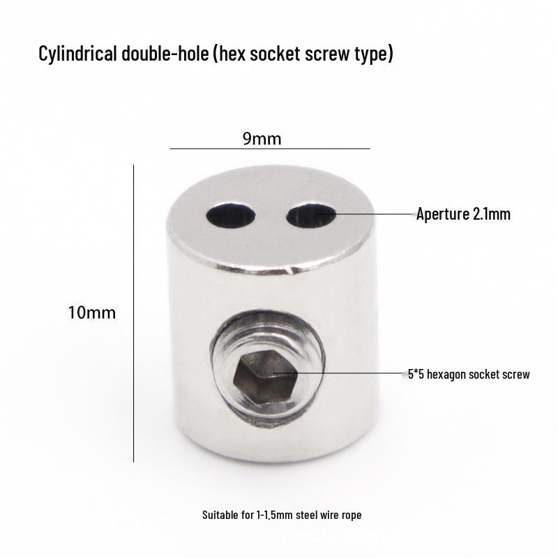 Adjustable Double Hole Steel Wire Rope Lock Connector