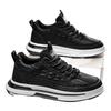 New autumn black sports and leisure leather shoes kitchen labor protection board shoes