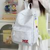 Schoolbag1011 New American Retro Letter Embroidery High-value Backpack Women's Casual Versatile Middle School Student Lightweight Backpack