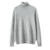 Men's Cashmere Roll Neck Sweater: Business Casual, Solid Color, Long Sleeve Knitwear for Autumn and Winter.