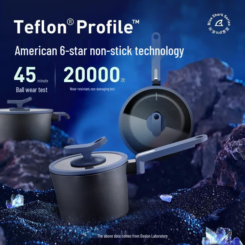 DESLON Blue Shark Non-stick Milk Pot