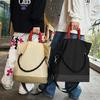 Large capacity men's and women's same simple tote bag shoulder bag