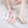 stiletto women's shoes summer crystal heel fluorescent high heels