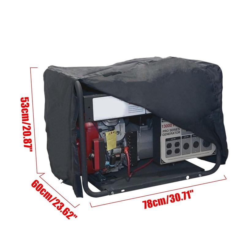 Outdoor Generator Waterproof Cover Portable 210D Oxford Cloth Weatherproof Universal Dustproof Generator Cover All Weather 78x60x53cm