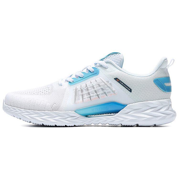 361 QU!KFOAM Cushioning Slip Resistant Abrasion Resistant Low top Sports Casual Shoes Men's White Blue 572024413-1