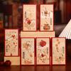 6pcs Chinese Style 2026 Horse Year Red Envelopes Traditional Thickened Lucky Money Envelopes HongBao Blessing Red Packet