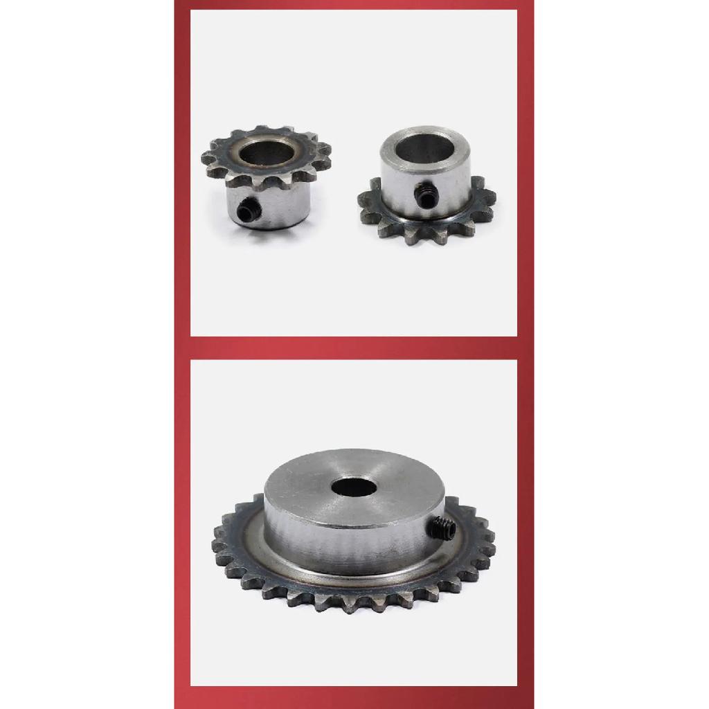 1pc 04C 2Pitch 15mm Height 10 Teeth Standard Sprocket 6/8/10mm Bore With M5*1 Setscrew Hole Ready To Install