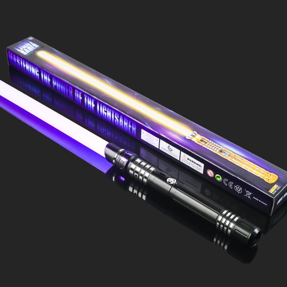 Cutie Cadou Premium Sabie Laser Star Wars din Metal - Reîncărcabilă, Jucărie Luminoasă pentru Copii