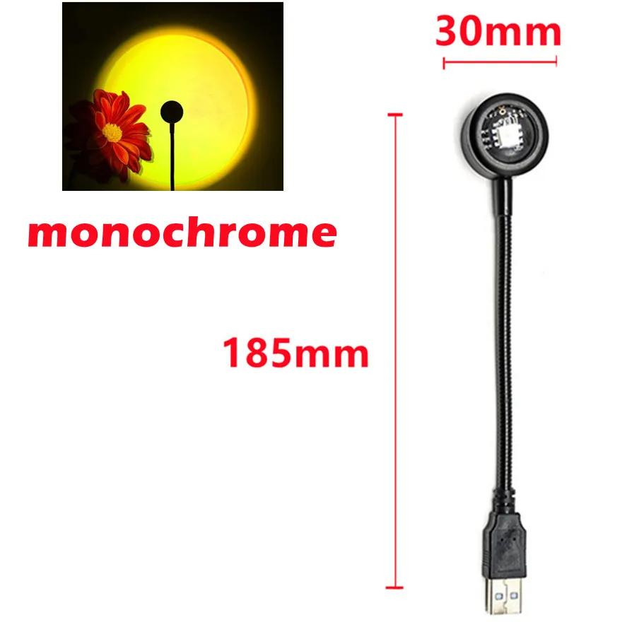 USB Sunset Lamp LED Rainbow Neon Night Light Projector Photography Wall Atmosphere Lighting for Bedroom Room Neon Lights Gift
