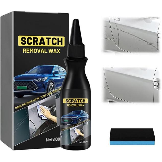 2025 New Scratch Repair Wax for Car, Car Scratch Remover Kit Car Scratch Repair Paste Polishing, Car Scratch Repair Paste Polishing Wax with Sponge 1pcs