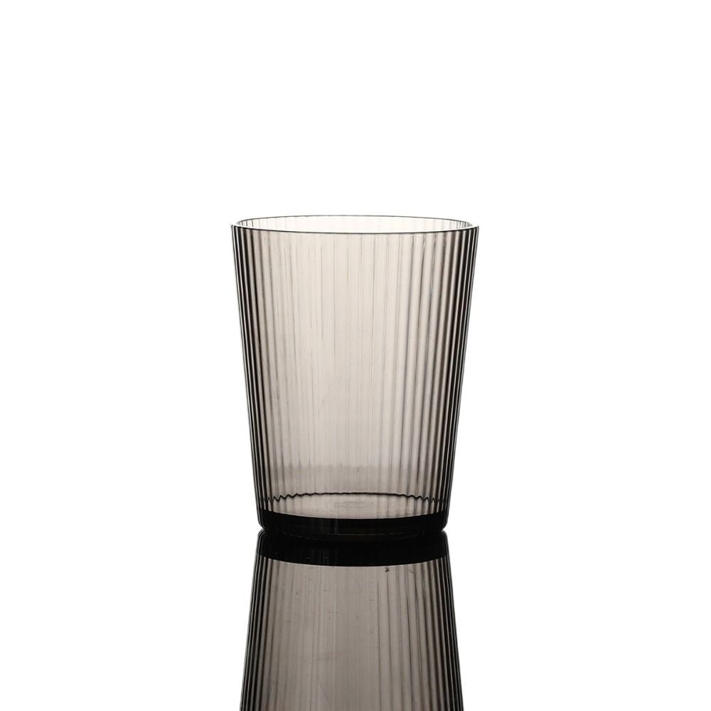 Acrylic Whisky Cup 250ml Juice Cup Household Striped Glasses  Restaurant