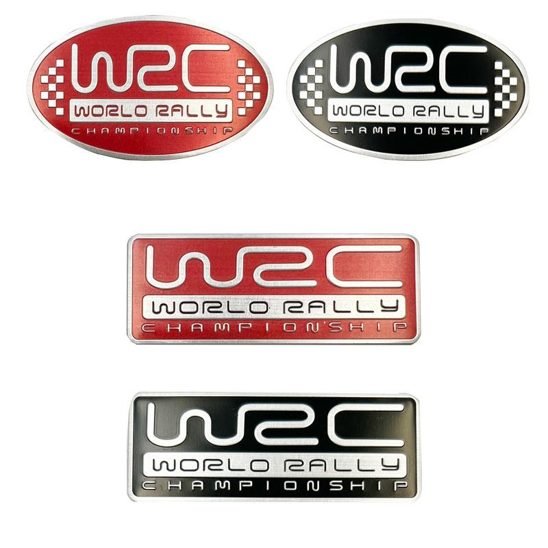 Stilism Auto din Aluminiu 3D Campionatul Mondial de Raliuri WRC Emblema Adezivă Universală Insignă Portbagaj Aripă Accesorii Auto