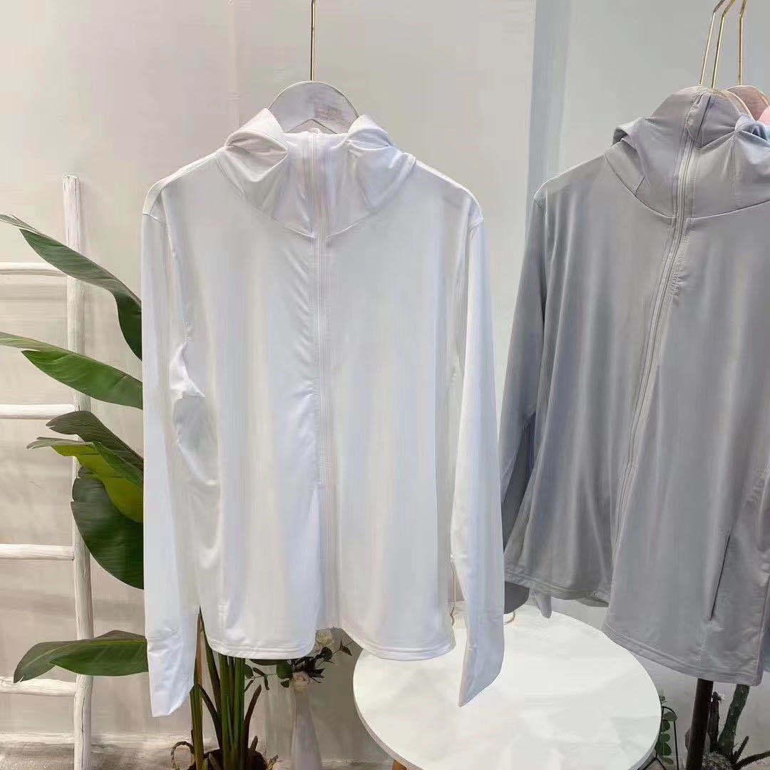 

Women s Japanese Ice Silk UV Protection Hooded Jacket - Summer Solid Color, Outdoor Sun Protection One Size