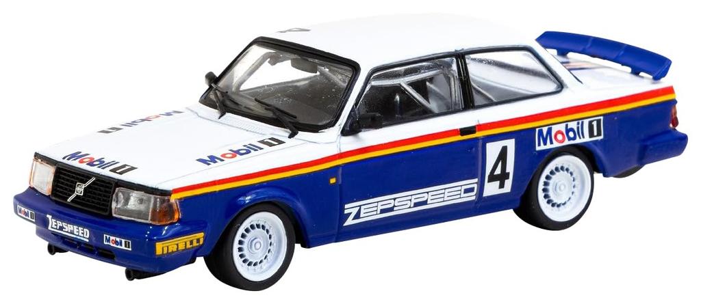 TARMACWORKS Volvo 240 Turbo Malaysian Group A Championships 1987 Winner Andersson Completed Product 1/64 Per-Gunnar T64-050-87MAL04