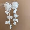 1 Pair Temperament Vacation Flower Eardrops with Beads Tassel Women Seaside Earrings  Birthday
