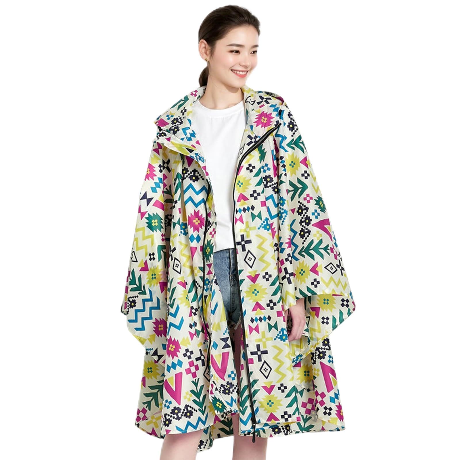 

Дождевое пончо для дождевика для дождевого пончо для дождевой одежды Супербыстрый дождевик для тяжелого рюкзака Сумка для хранения дождя Большой Унисекс [Sanwaame] Женщины,