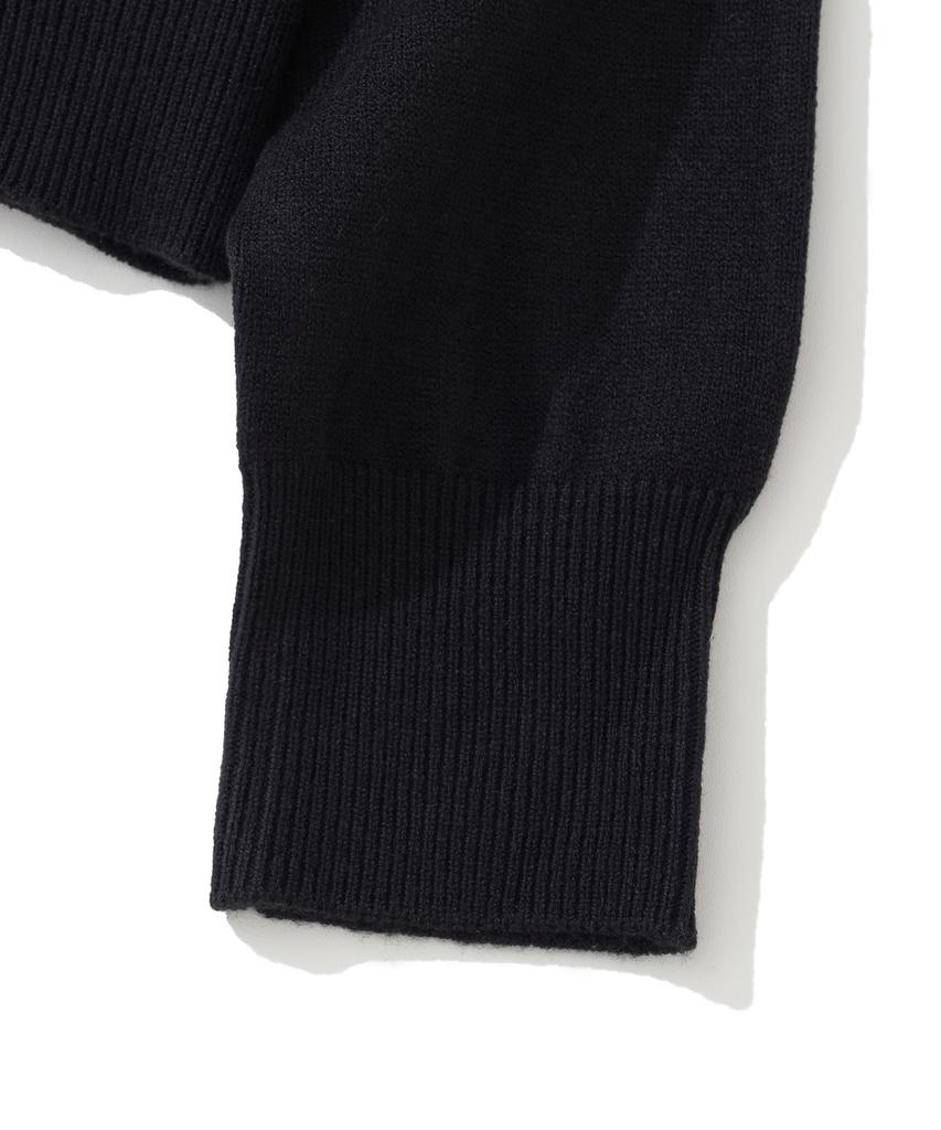 KNITTED (W) Basic Essential Washable Round Knit Black