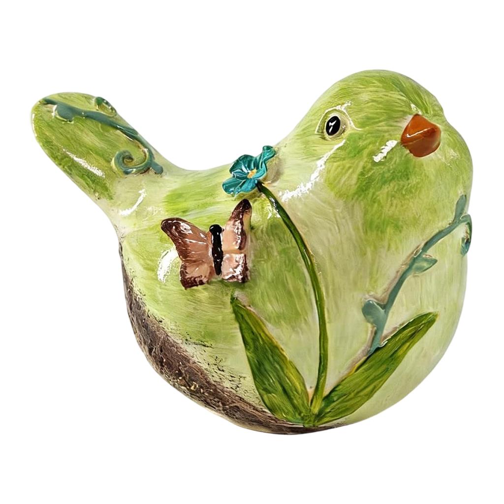 Skurrile Cottagecore Vogelfigur Handbemaltes Niedliches Vogelornament Harz-Vogelfigur für Regal Zuhause Wohnzimmer Tischplatte