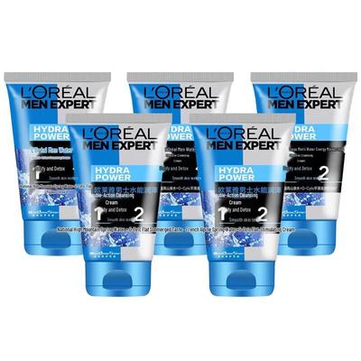 L'Oreal Men's Hydra Energetic Cleansing Foam (5-pack)