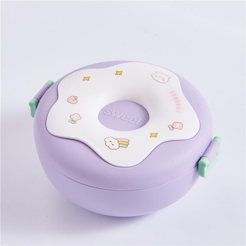 Adorable Kids' Large Capacity Bento Lunch Box with Lid