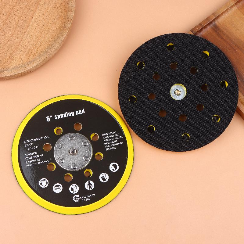 6 Inch 17 Holes Sander Backing Pad For Makita BO6030 BO6040 For Festool RO1 ES150 ET2 ES / ETS 150 Grinding Sanding&