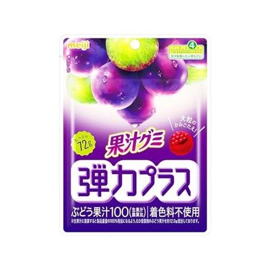 Meiji Saft-Gummibärchen Elastic Plus Traube 72g