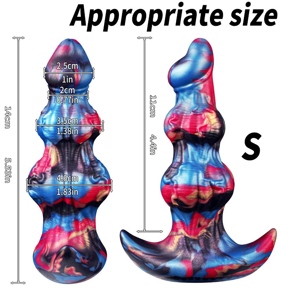Flexible Realistic Anal Plug Soft Silicone Backdoor Trainer For Male Female Body Safe Toys