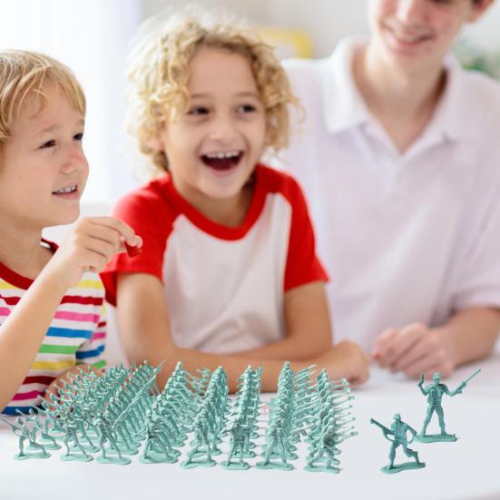 100 Stück Soldatenmodell Armee Männer Spielzeugsoldaten Spielset für fantasievolles Spielen Bildungsprojekte für Kinder