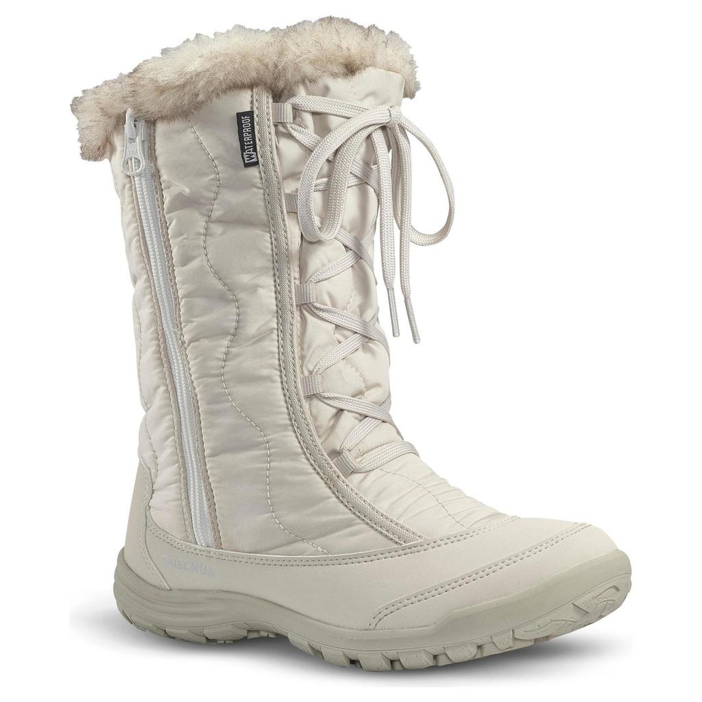 DECATHLON SH500 Warm and Wear-Resistant Comfortable and Simple High Snow Boots Women's Grey
