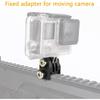 Picatinny Rails Airsoft Rail Mounts Bracket Adapter for GoPro Action Camera (Black)