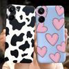 For Realme 10 2022 Fashion Girl Sunflower Yellow Phone Case For Realme10 RMX3630 4G Candy Color Soft Silicone TPU Cases
