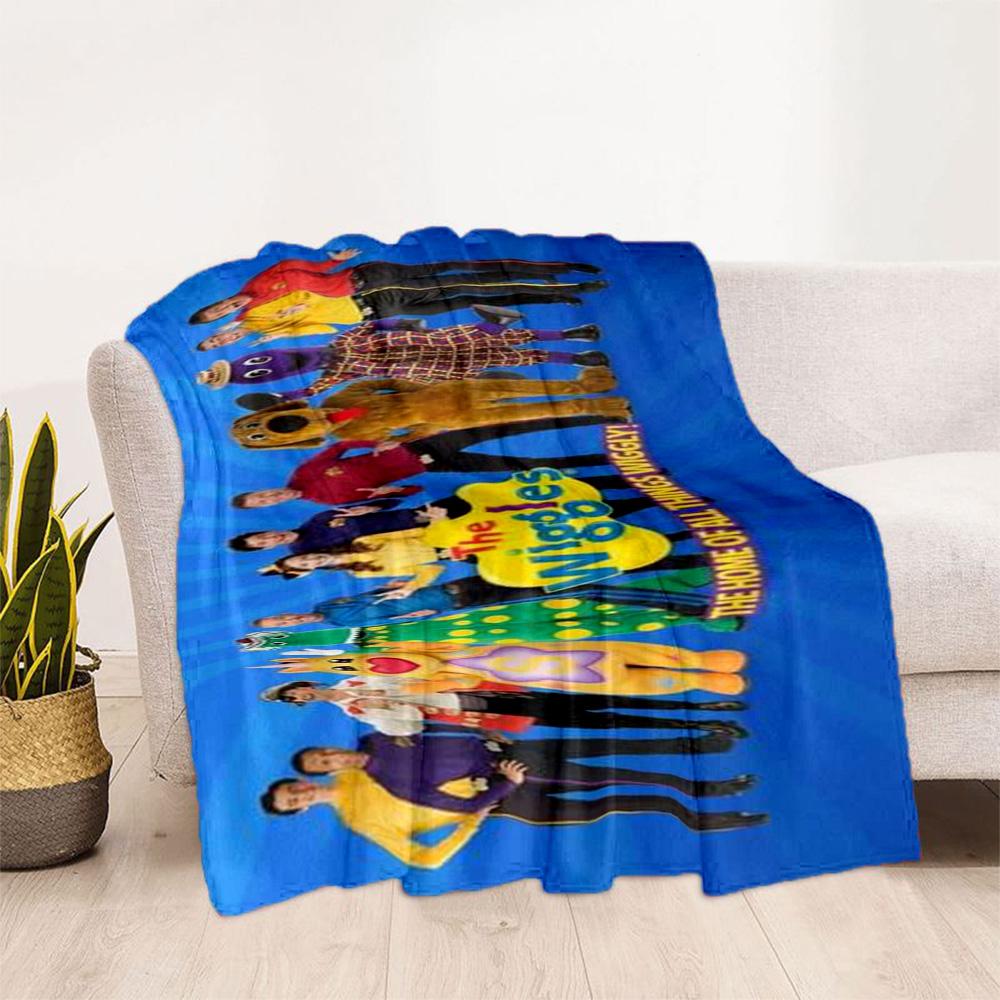 The Wiggles Singing Show Flannel Blanket-Soft and Suitable for Sofas,Beds,Offices,Travel,All Seasons,Great Gift for Holidays and Birthdays.