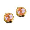 2pcs Stainless Steel Gold Plated Enamel Flower Rose Heart Moon Bracelet Charm for DIY Necklace Earring Component Jewelry Making