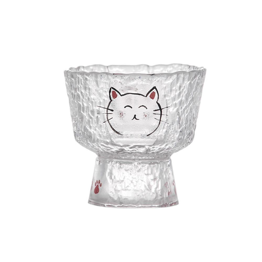 

Creative Cat Crystal Tea Cup Household High Feet Glass Cup For Coffee Beer Whisky 150ML 101-200ml