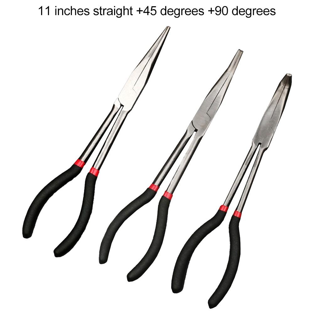 Curved Nose Pliers Lengthened Nose Pliers Pointed Nose Pliers