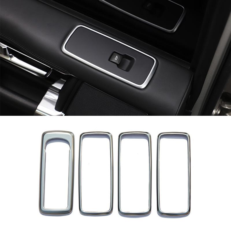 ABS Carbon Car Window Lift Switch Button Panel Cover Trim For Land Rover Discovery 4 2010-2016 For Range Rover Sport 2010-2013