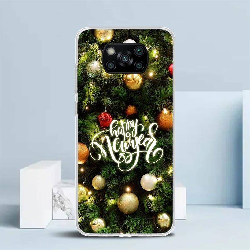 Merry Christmas Tree Snow Phone Case For Xiaomi Poco F7 Ultra X5 X6 X7 Pro M7 Redmi 15C 15 13C 13 12C 12 10C 10 10A 9 9C 9A 9T C