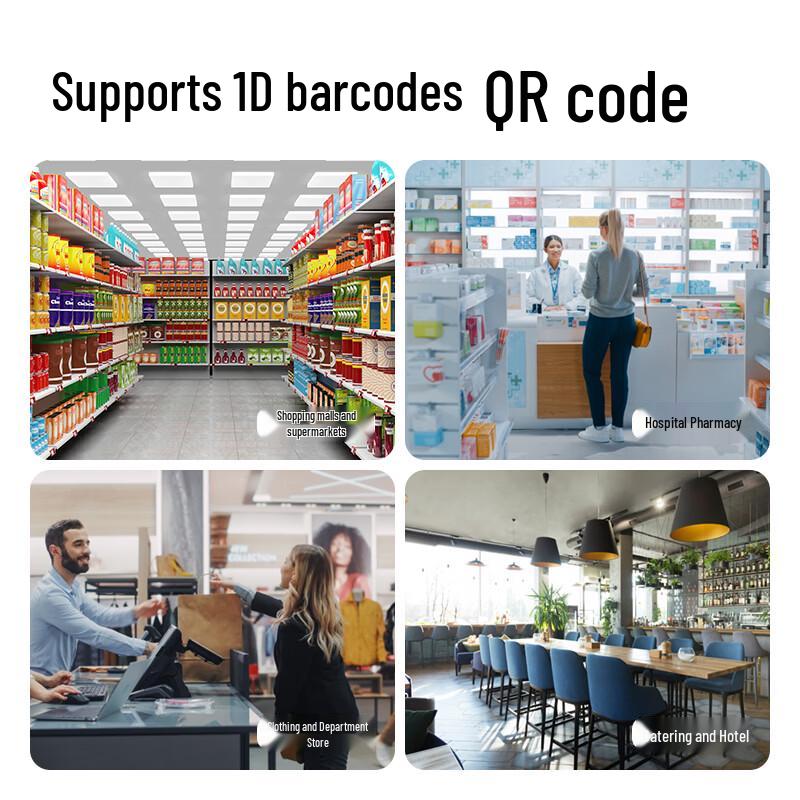 Deli 14960S Desktop Barcode Scanner