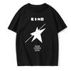 Kino Russian Band Album _A Star Named Sun_ Classic Fun Men's Short Sleeved Personalized Comfortable Pattern T-Shirt Series Shirt