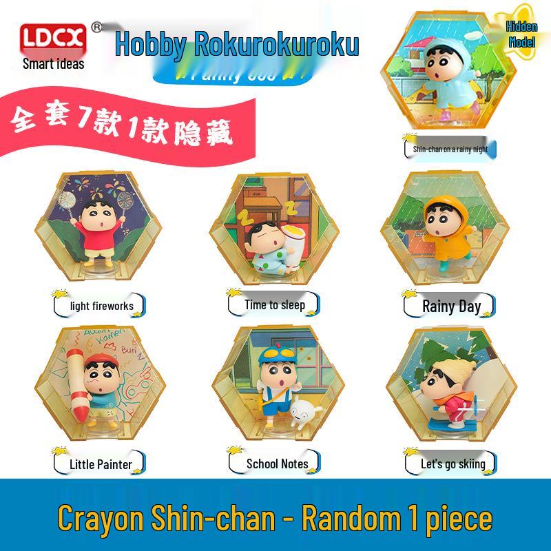Genuine Crayon Shin-chan Fun Blind Box Figure Ornament