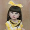 BZDOLL 55CM Ny Full Silikon Reborn Baby Girl Doll Toy 22 Tommer Vinyl Classic Dress Up Boneca Bursdagsgave Badeleke